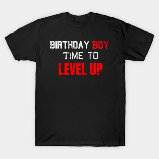 Birthday Boy, Time to Level Up T-Shirt